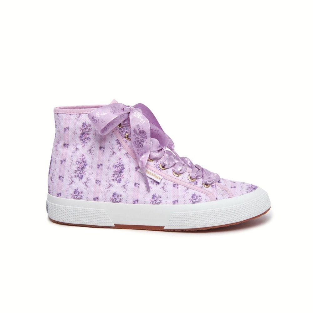 Love Shack Fancy X Superga Ripe Grapevine Hightop Sneakers NWT Size 7.5